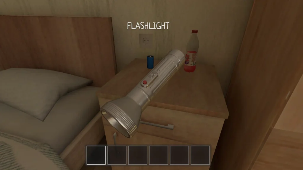 You need to pick up a flashlight